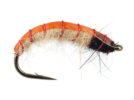 Red Ribbed Tan Czech Nymph 8