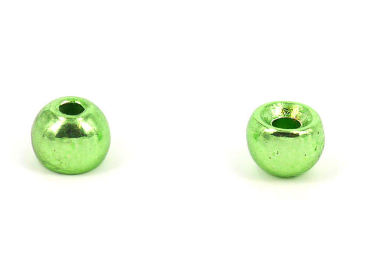 Tungsten beads - METALLIC GREEN - 10 pc.