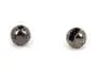Tungsten beads slotted - BLACK NICKEL - 10 pc.