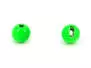 Tungsten beads slotted - FLUO GREEN - 10 pc.