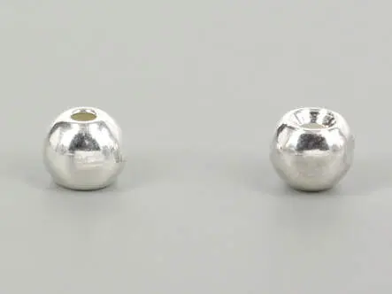 Tungsten beads - SILVER - 10 pc. - 3,0 mm