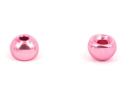 Tungsten beads - METALLIC PINK - 10 pc. - 3,0 mm