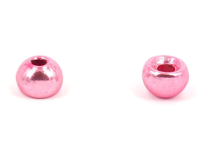 Tungsten beads - METALLIC PINK - 10 pc. - 3,5 mm