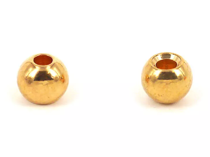 Brass beads - GOLD - 25 pc.