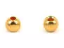 Brass beads - GOLD - 25 pc.