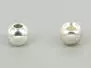 Brass beads - SILVER - 25 pc.
