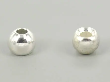 Brass beads - SILVER - 25 pc. - 2,7 mm