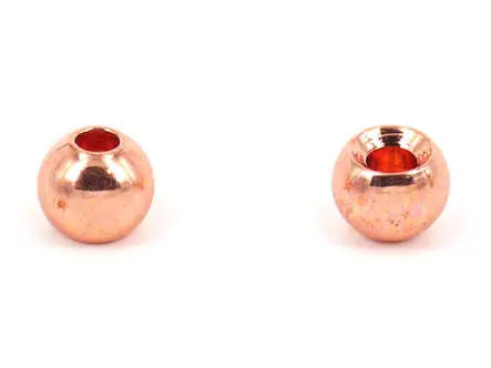 Brass beads - COPPER - 25 pc. - 3,2 mm