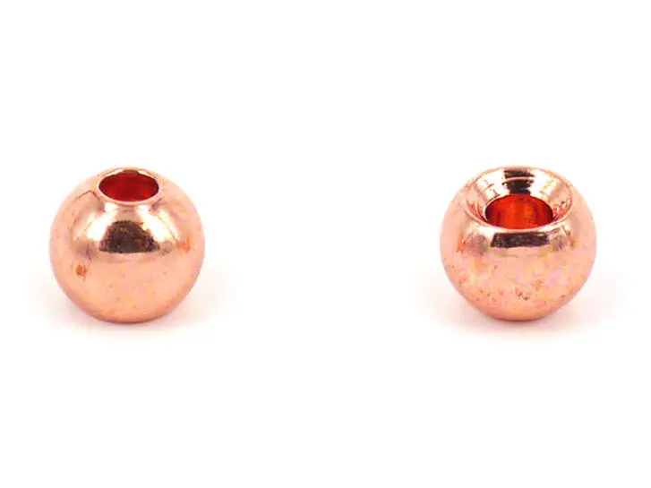 Brass beads - COPPER - 25 pc. - 3,8 mm