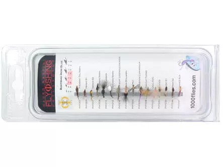 Set Baetidae (Olive - Iron Blue) - S - 16 flies