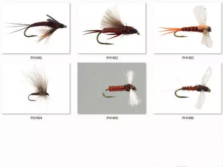 Set Leptophlebiidae (Mahogany) - XS - 12 flies