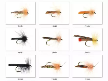 Set Trichoptera (Adult Sedge) - XL - 9 flies