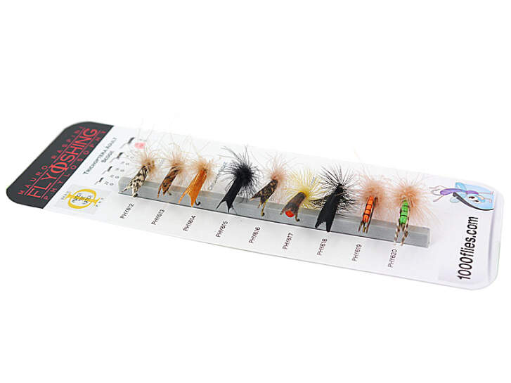 Set Trichoptera (Adult Sedge) - L - 9 flies