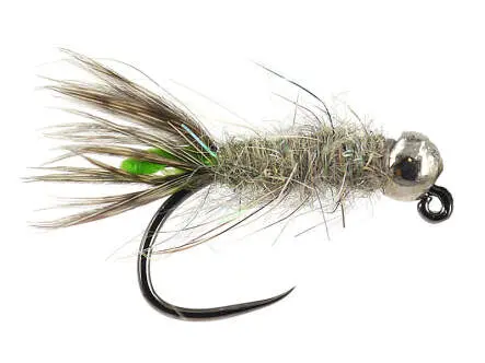 Ales Peeping Caddis  Lime TG Jig BL 10