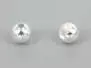 Tungsten beads slotted - SILVER - 10 pc.