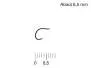 Dry fly hooks J:SonSweden - 24 pc. - #18 (6,5 mm)