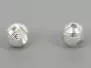 Tungsten beads faced - SILVER - 10 pc.