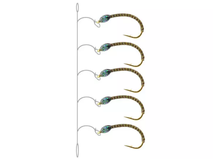 Coregonus line SYNTQUILL ALL OLIVE