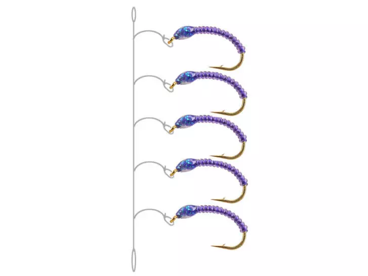 Coregonus line ALL PURPLE GLITTER