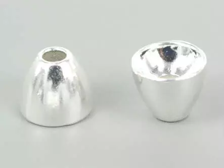 Tungsten coneheads - SILVER - 10 pc. - 6 x 4,8 mm