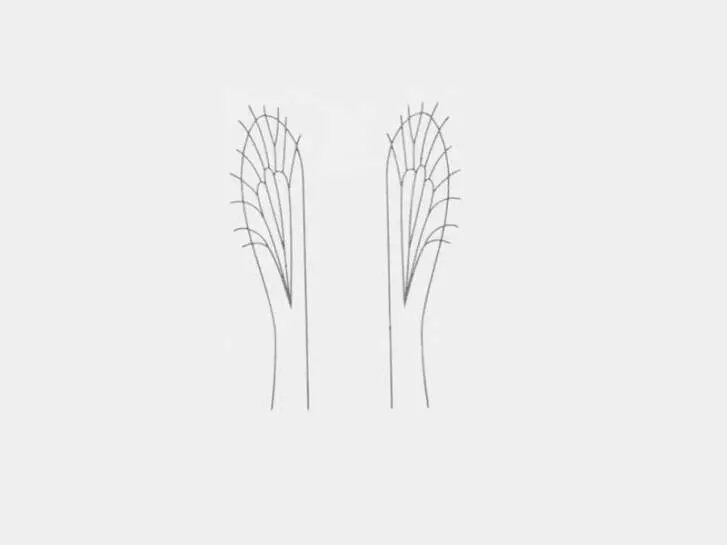 Realistic wing material for wasps, ants, craneflies, midges - size G3