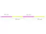 Nylon sft TWO TONE INDICATOR LINE - yellow pink - 30 m