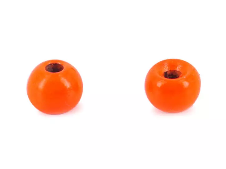 Tungsten beads - FLUO ORANGE - 10 pc.