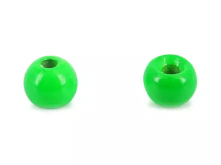 Tungsten beads - FLUO GREEN - 10 pc.