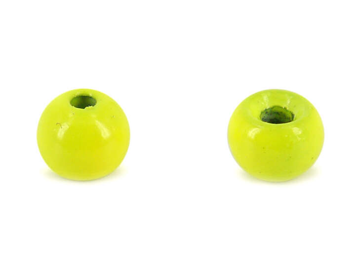 Tungsten beads - FLUO YELLOW - 10 pc.