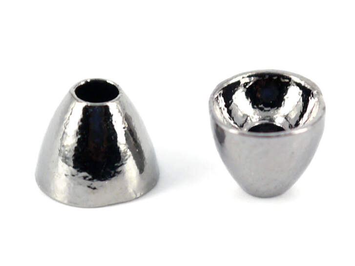Tungsten coneheads - BLACK NICKEL - 10 pc.