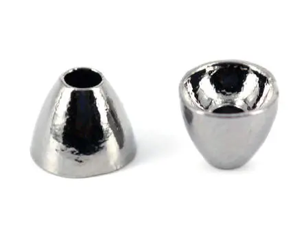 Tungsten coneheads - BLACK NICKEL - 10 pc. - 6 x 4,8 mm
