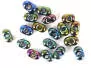 DOUBLE EYES GLASS hotfly - 2 x 4 mm - rainbow