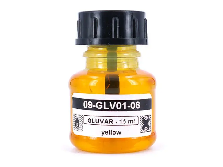 Premium varnish GLUVAR hotfly - 15 ml - yellow