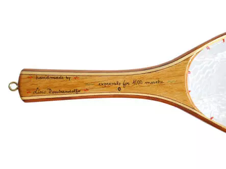Wooden landing net EXCELLENCE GHOST PROTECT - handmade in Italy - clear
