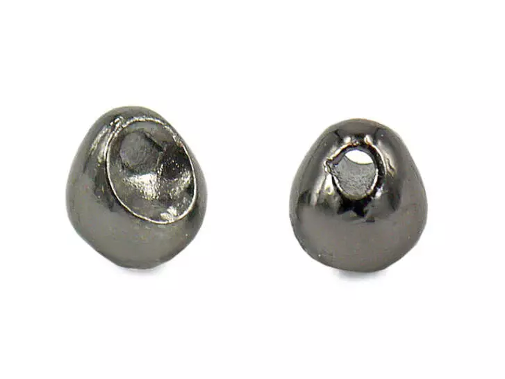 Jig off tungsten beads - BLACK NICKEL - 10 pc.