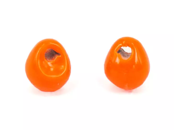 Jig off tungsten beads - FLUO ORANGE - 10 pc.