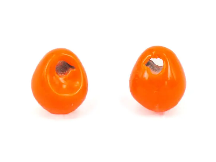 Jig off tungsten beads - FLUO ORANGE - 10 pc. - 2,5 mm