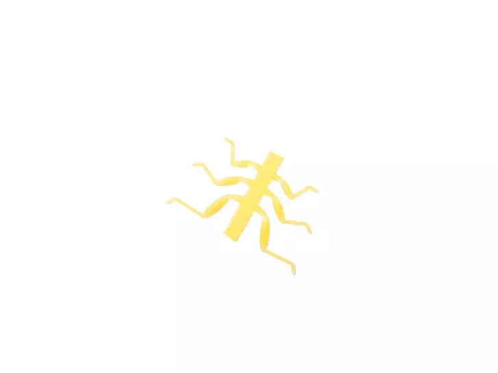 J:son Realistic Stonefly nymph legs - S5 - 12 pc. - yellow