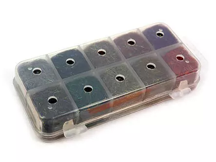 Dubbing dispenser PRO NYMPH PLUS hotfly - dark - 10 x 1 g