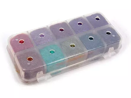 Dubbing dispenser UV-ICE hotfly - dark - 10 x 1 g