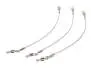 Nylon coated wire leader with swivel and snap ESOX hotfly - 3 pcs. - 21 cm