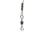 Nylon coated wire leader with swivel and snap ESOX hotfly - 3 pcs. - 21 cm