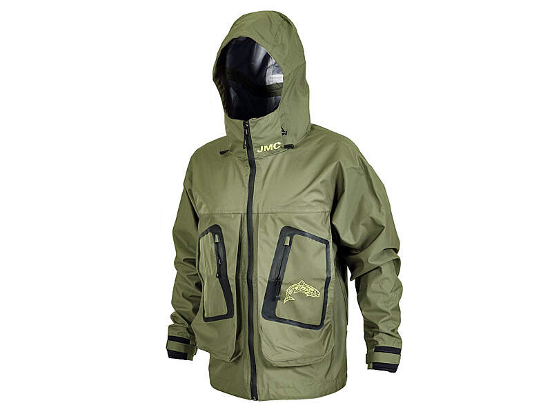 FINNTRAIL Men's Waterproof Wading Jacket - Breathable Fishing & Outdoor Rain Jacket (Coaster Grey)