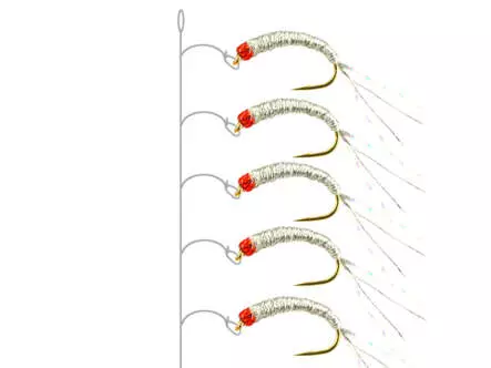 Alosa agone line SILVER RED HEAD