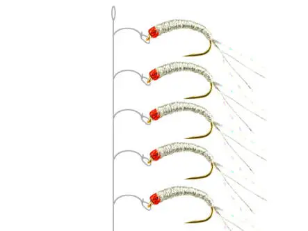 Alosa agone line SILVER RED HEAD 10