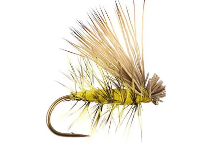 Yellow Superb Elk Hair Caddis 12
