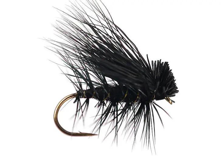 Black Superb Elk Hair Caddis 8