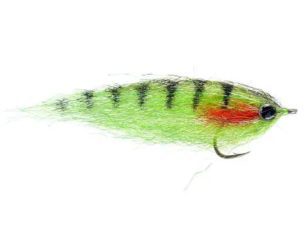 Bait King Chartreuse Tiger 2/0 - 8 cm