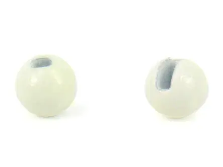 Tungsten beads slotted - GLOWING - 10 pc.