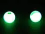 Tungsten beads slotted - GLOWING - 10 pc.